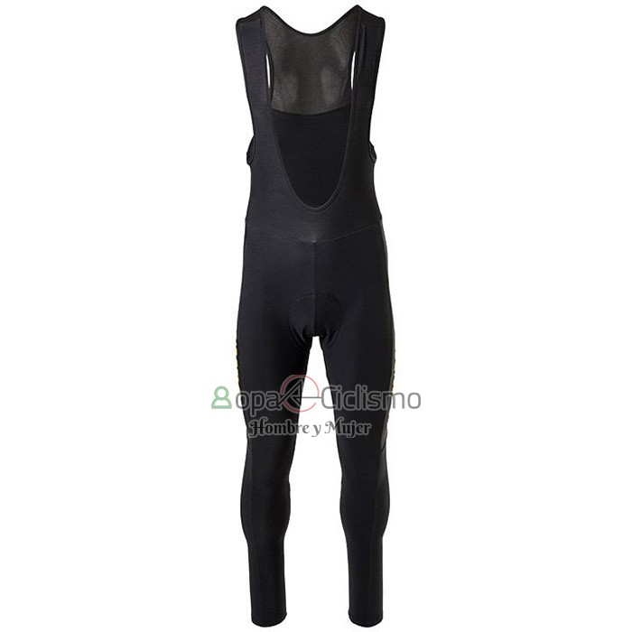 Jumbo Visma Ropa Ciclismo Culotte Largo 2021 Mangas Largas Negro AMarillo